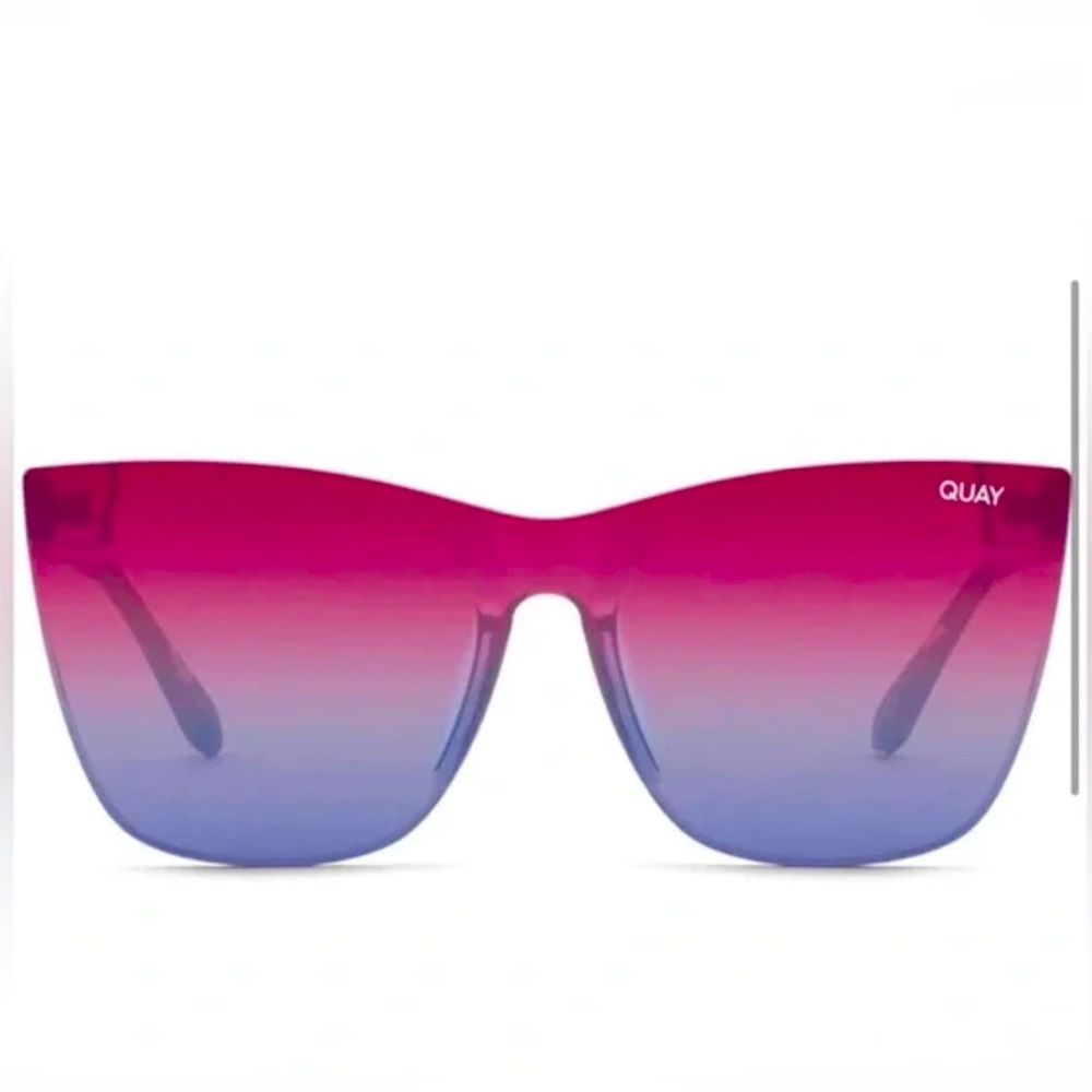 QUAY Australia Come Thru Tortoise Frame Purple Blue Lens
